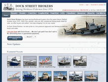 Tablet Screenshot of dockstreetbrokers.com